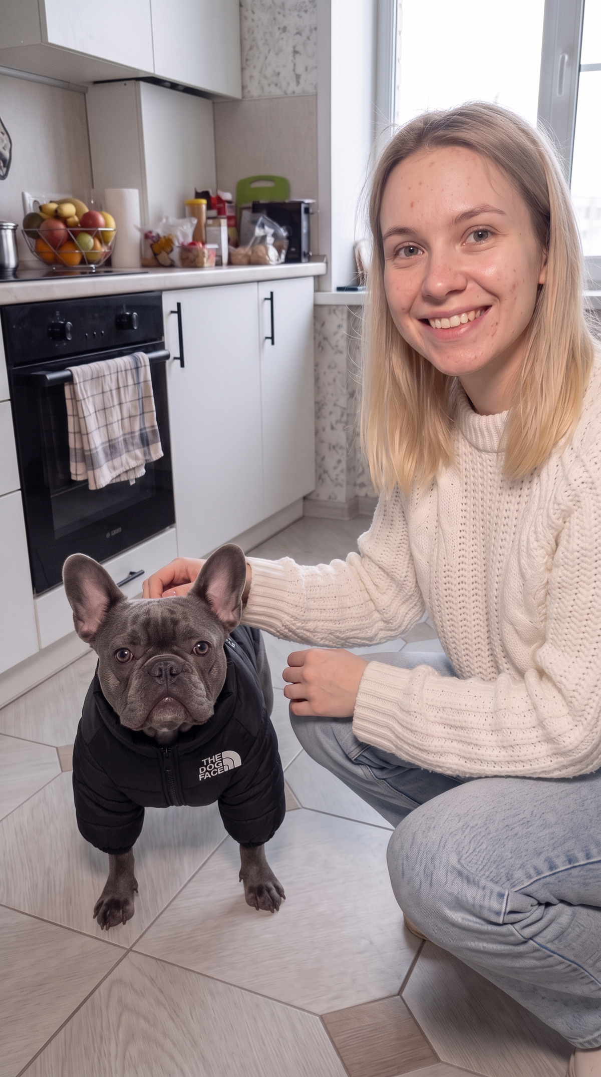 PawPeak Puffer Jacket on a dog