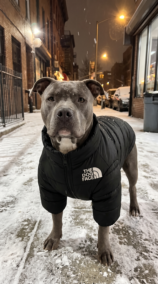 PawPeak Puffer Jacket on a dog