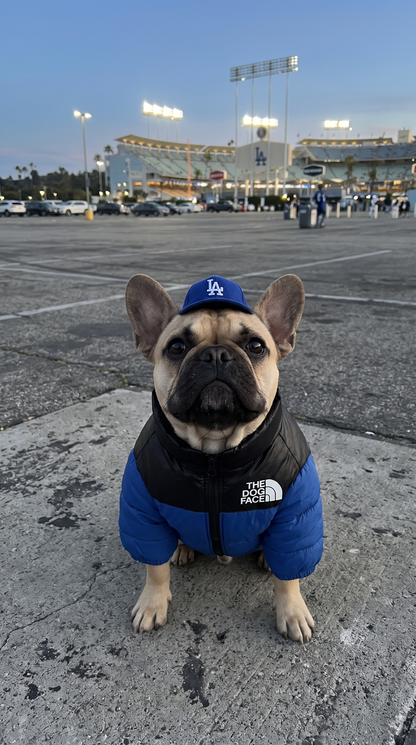 PawPeak Puffer Jacket on a dog
